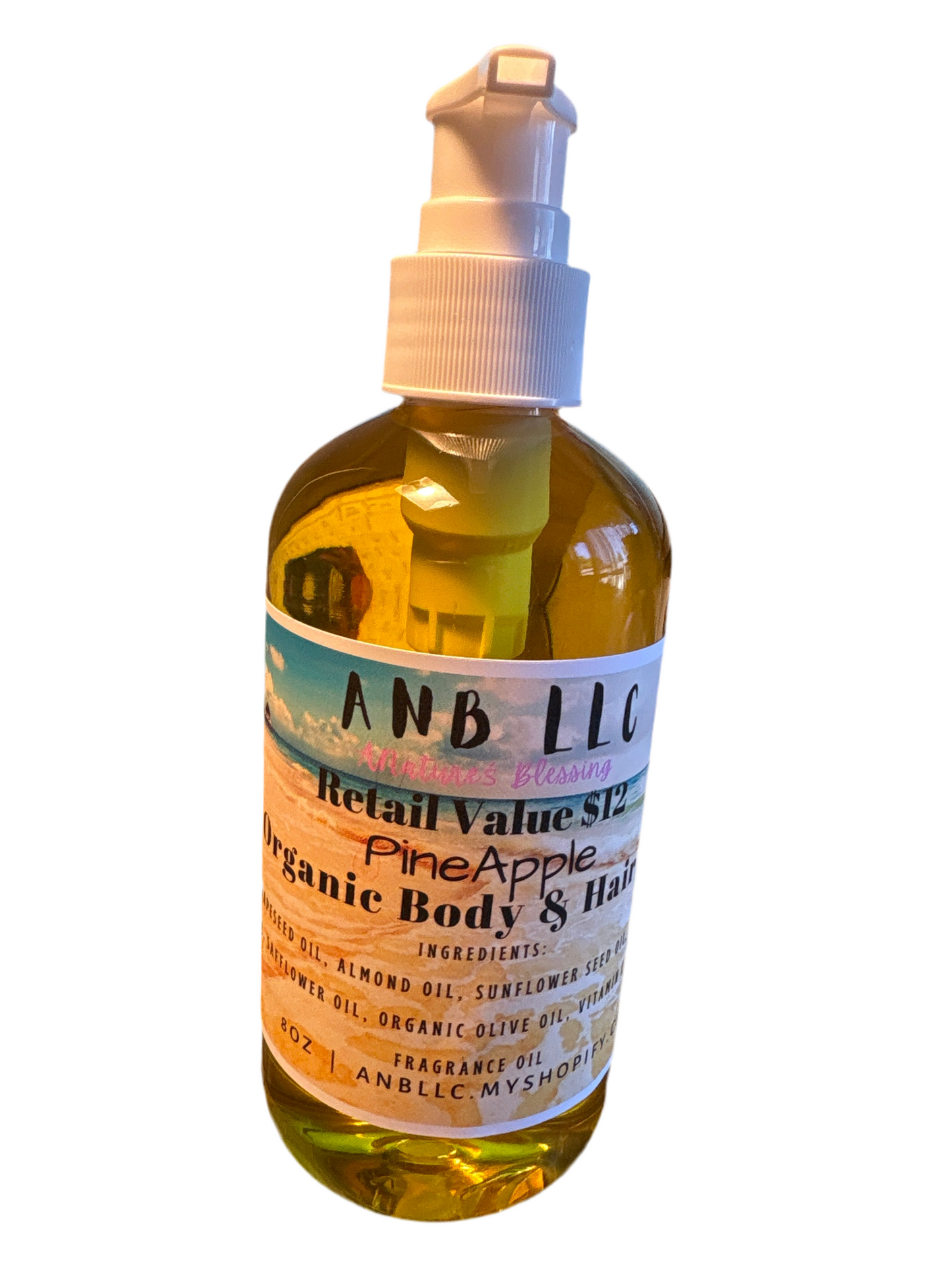 Organic Hair & Body Oil (Pineapple Slices)