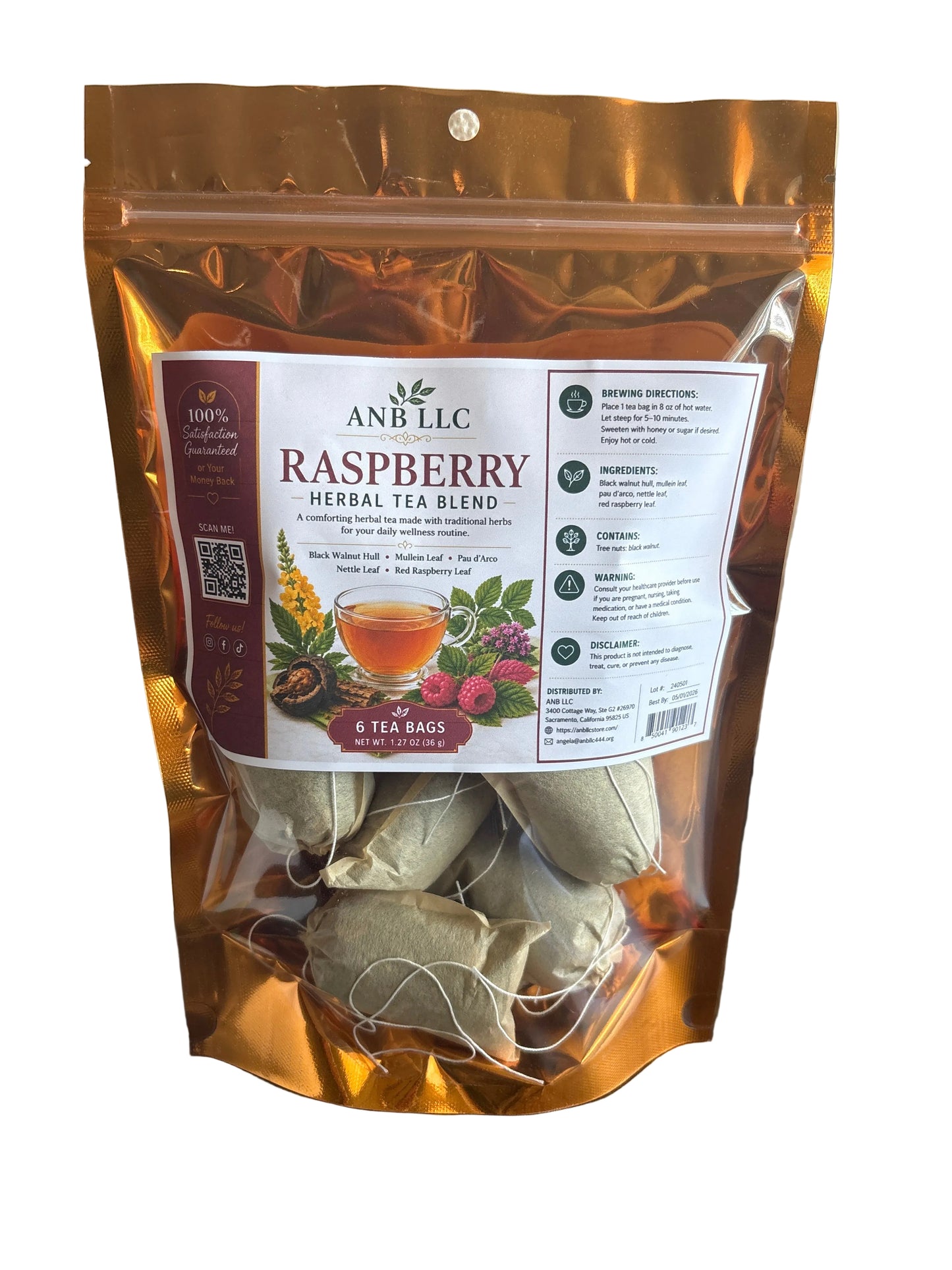 Sugar & Yeast Cleanse Herbal Tea (6 Bags)