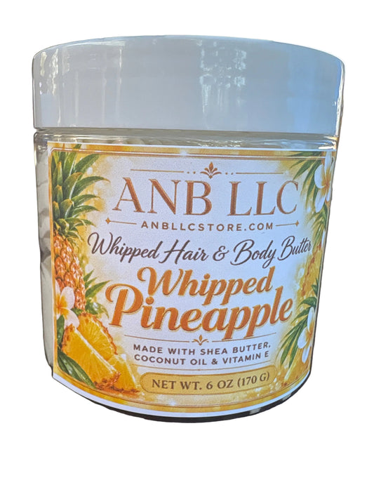 Pineapple Slice Whipped Hair & Body Butter (6oz Jar)