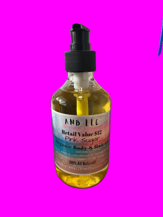 Pink sugar, hair and body organic oil ￼
