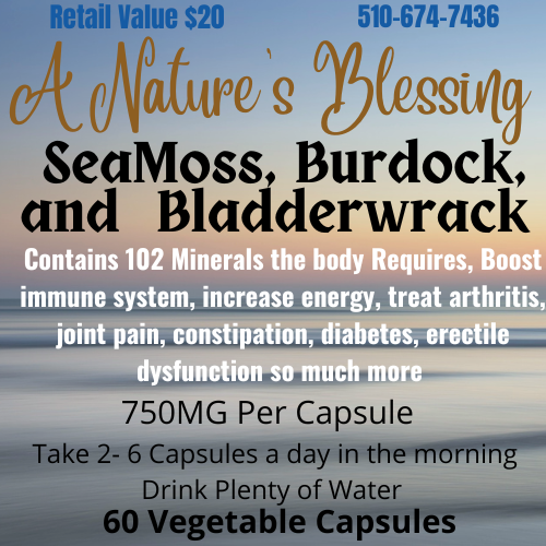 Sea Moss, Burdock, and Bladderwrack Capsules 60 Capsules